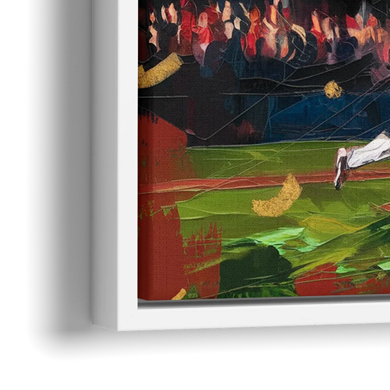 Cincinnati Reds Historic Moments - Close-Up White Frame Canvas