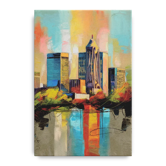 Birmingham Alabama Magic City - Canvas Wall Art