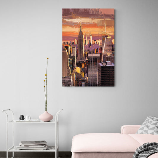 New York City Midtown Skyline - Canvas Wall Art Living Room