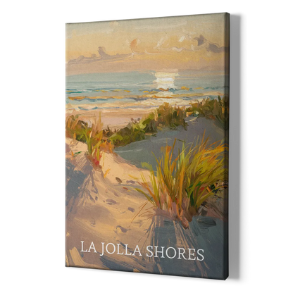 San Diego La Jolla Shores - Canvas Print Art Sides