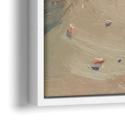 Norfolk Oceanfront Serenity - Close-Up White Frame Canvas