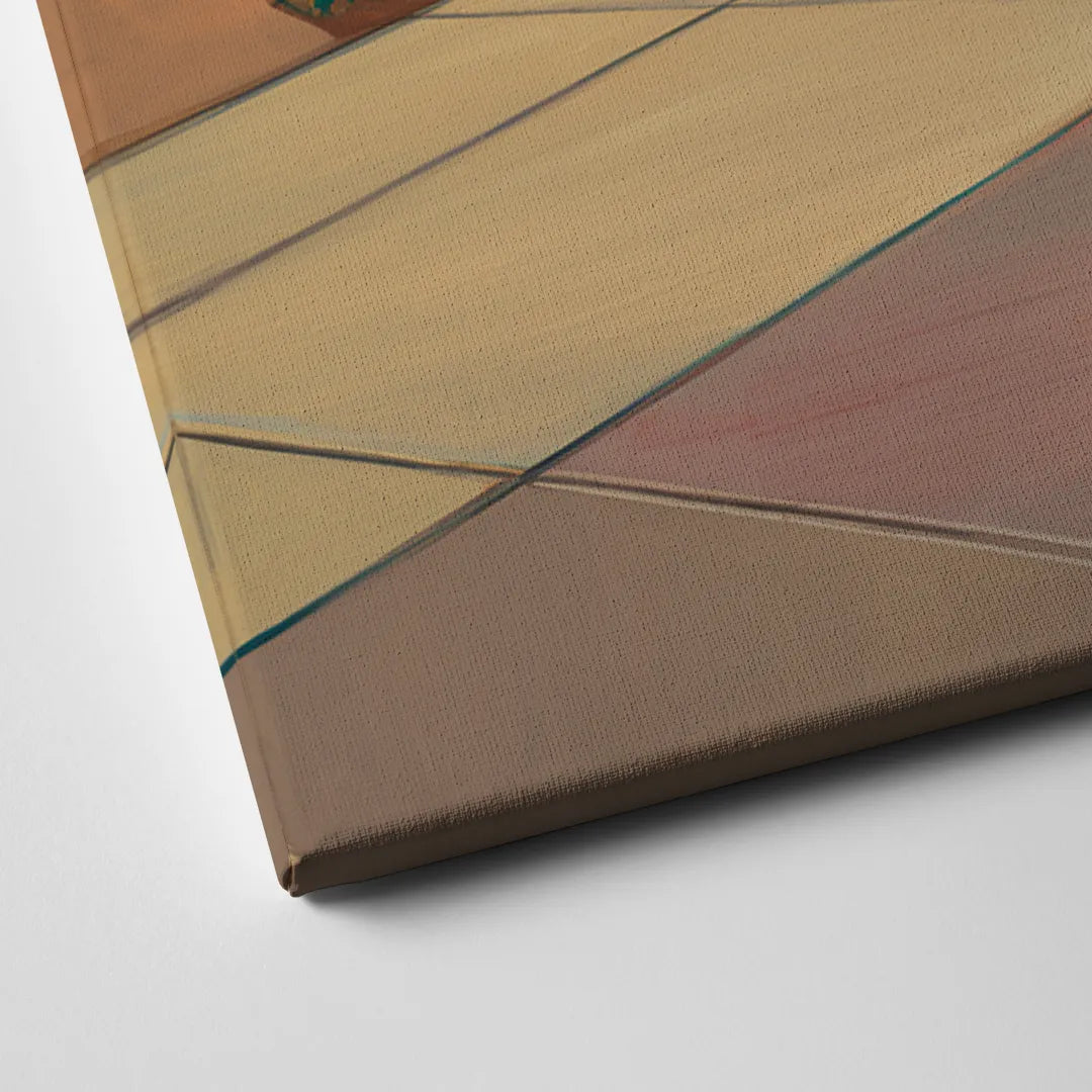 Palm Springs Retro Architecture Canvas Close Up