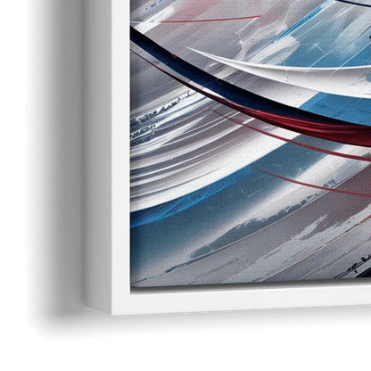 Washington Capitals Hockey - Close-Up White Frame Canvas