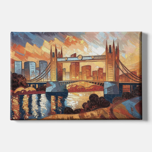 Sacramento Golden Hour Skyline - Canvas Wall Art