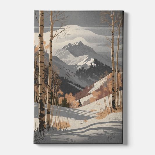 Aspen Snowy Peaks - Canvas Wall Art