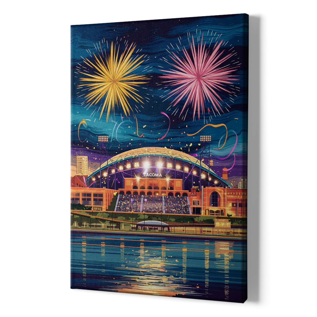 Tacoma Stadium Celebration - Canvas Print Art Sides