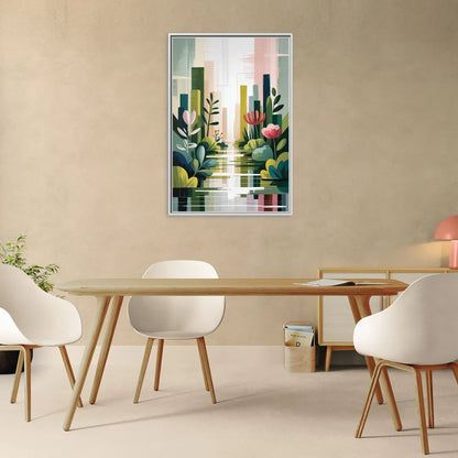 VanDusen Botanical Garden - Living Room White Frame Canvas