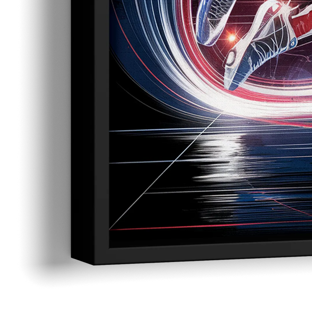 Los Angeles Clippers Basketball - Close-Up Black Frame Canvas