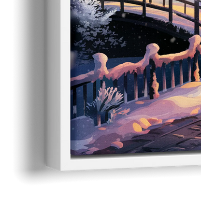 Madison Winter Wonderland - Close-Up White Frame Canvas