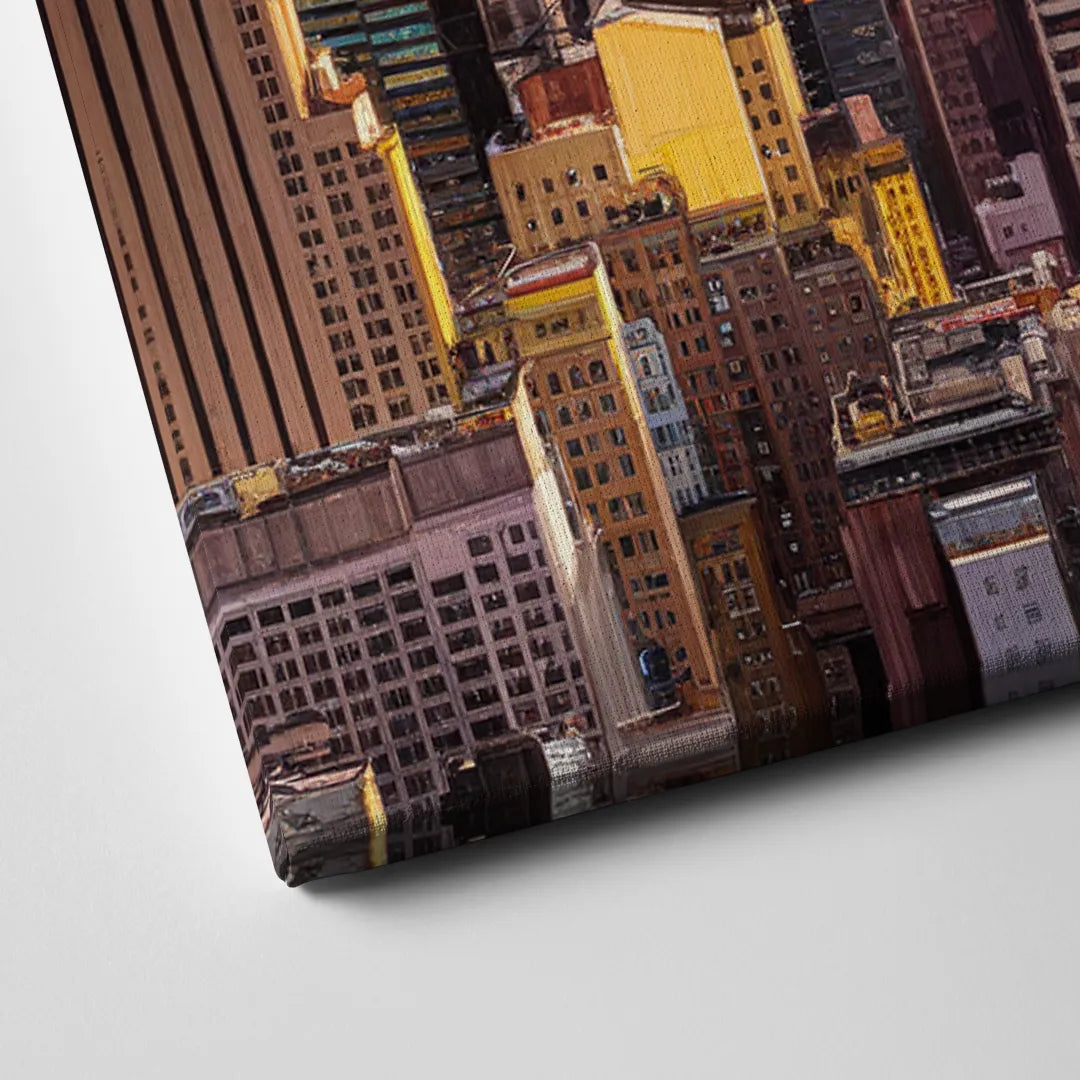 New York City Midtown Skyline Canvas Close Up