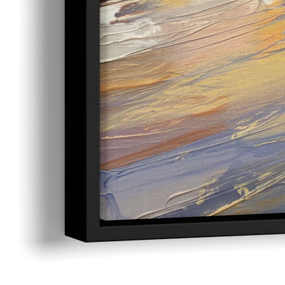 Seattle Nature Meets City - Close-Up Black Frame Canvas