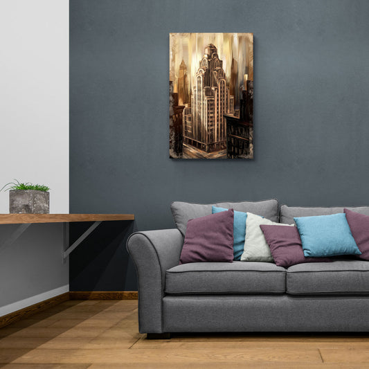 New York City Historic Architecture - Canvas Wall Art Living Room