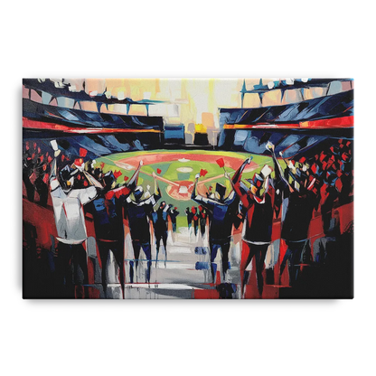 Salem Red Sox Fans - Canvas Wall Art