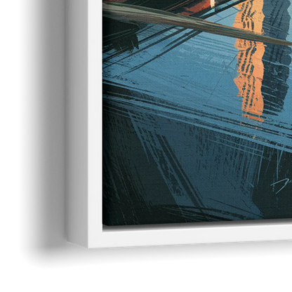 Oklahoma City Modern Architecture - Close-Up White Frame Canvas