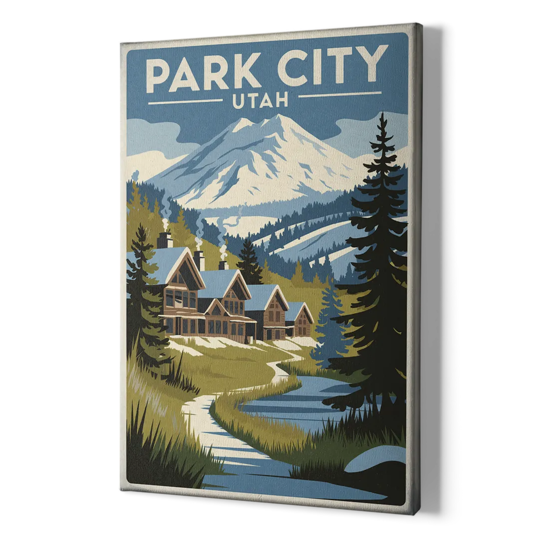Park City Outdoor Adventure - Canvas Print Art Sides