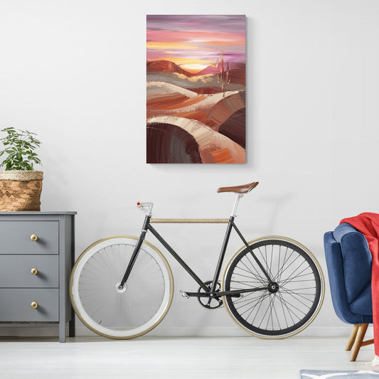 Santa Fe Desert Sunrise - Canvas Wall Art Living Room