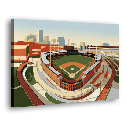 Camden Yards Baseball Stadium - Canvas Print Art Sides