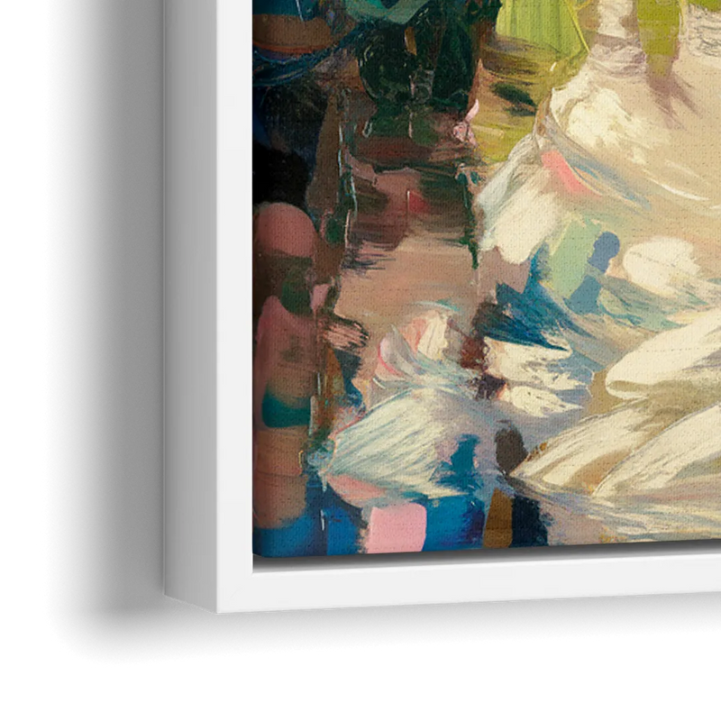 Augusta Serene Riverfront - Close-Up White Frame Canvas