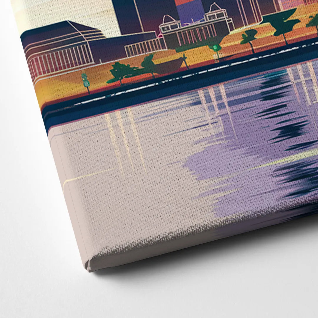 Dallas Scenic Skies Canvas Close Up