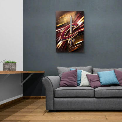 Cleveland Cavaliers Logo - Canvas Wall Art Living Room
