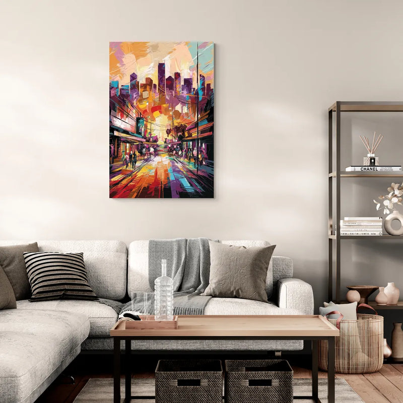 Houston Street Art Culture - Canvas Wall Art Living Room