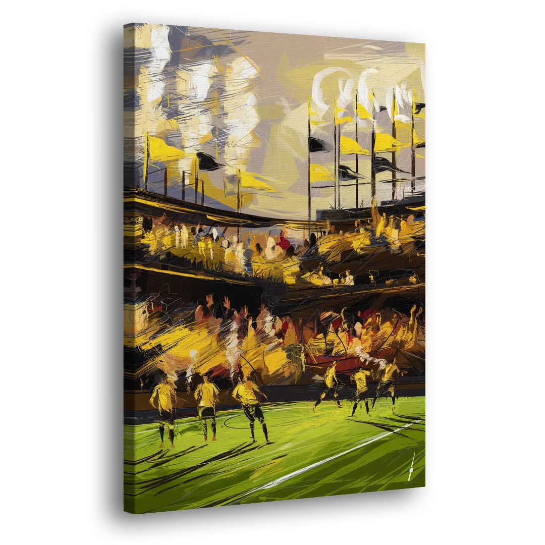Columbus Crew Soccer Spirit - Canvas Print Art Sides