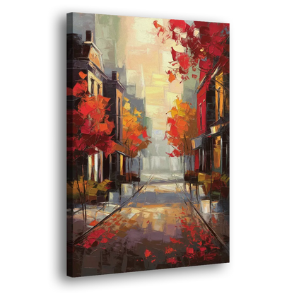 Huntsville Autumn Foliage Charm - Canvas Print Art Sides
