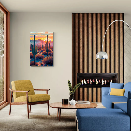 Phoenix Arizona Sunset Glow - Canvas Wall Art Living Room
