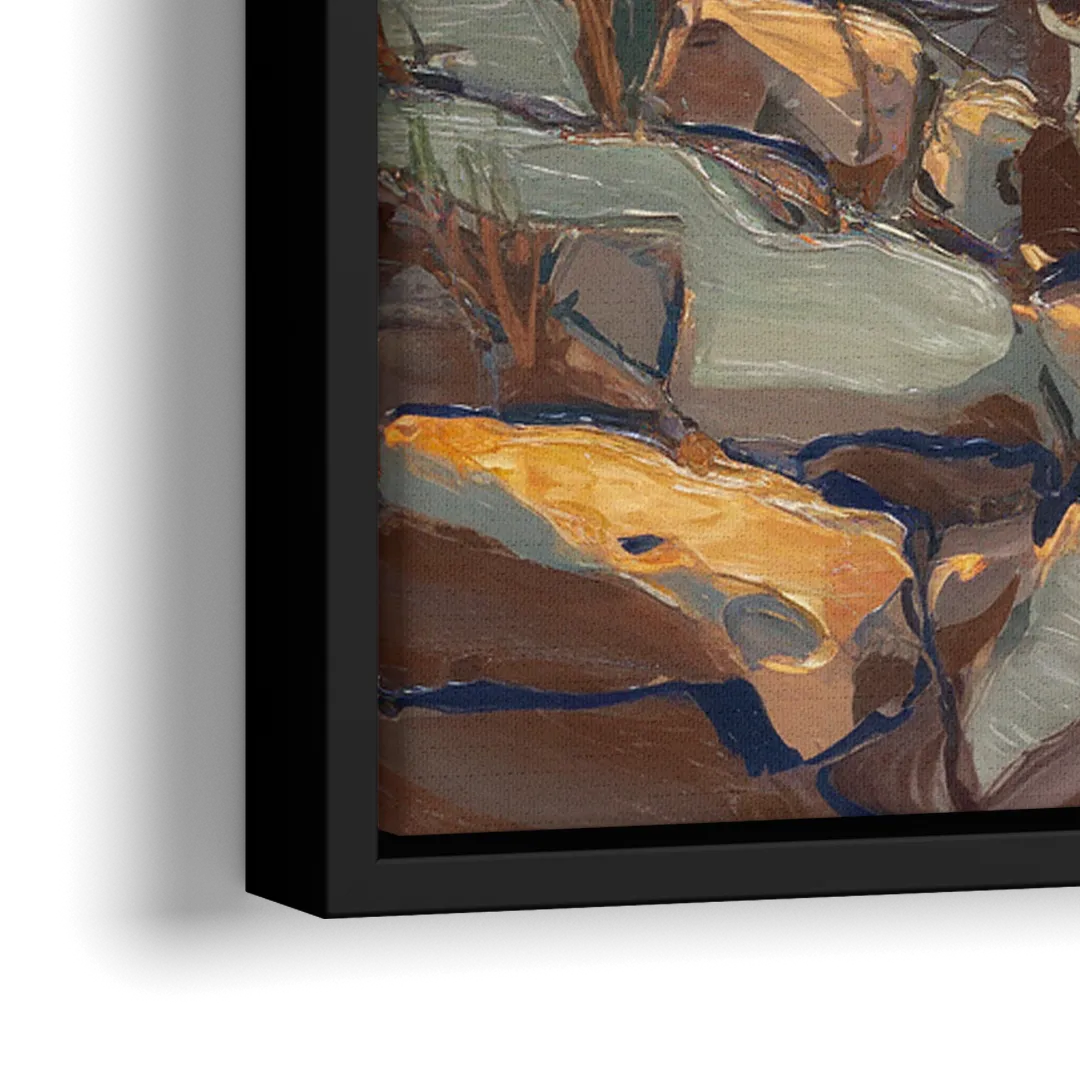 Chesapeake Scenic Horizons - Close-Up Black Frame Canvas