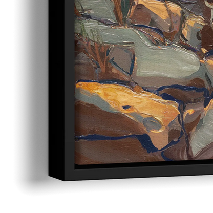 Chesapeake Scenic Horizons - Close-Up Black Frame Canvas