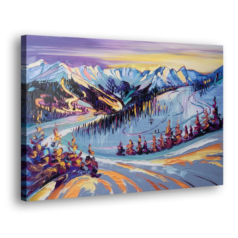 Breckenridge Scenic Trails - Canvas Print Art Sides