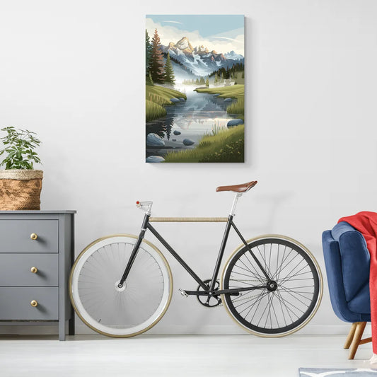 Jackson Hole Alpine Serenity - Canvas Wall Art Living Room
