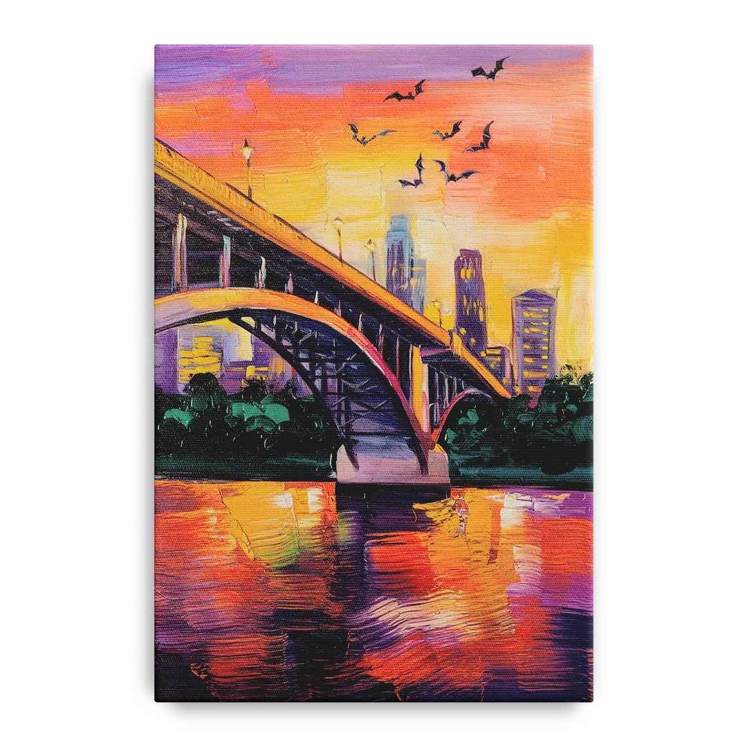 Austin Congress Avenue Bridge - Canvas Wall Art