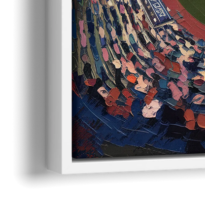 Cleveland Guardians Baseball Field - Close-Up White Frame Canvas