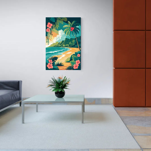 Honolulu Aloha Spirit - Canvas Wall Art Living Room