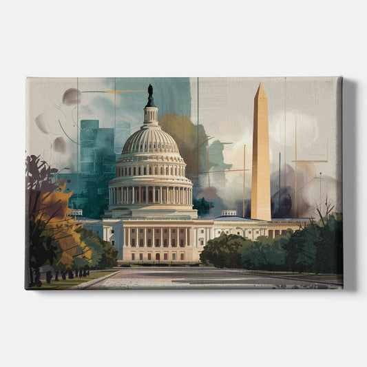 Washington Dc Architecture - Canvas Wall Art