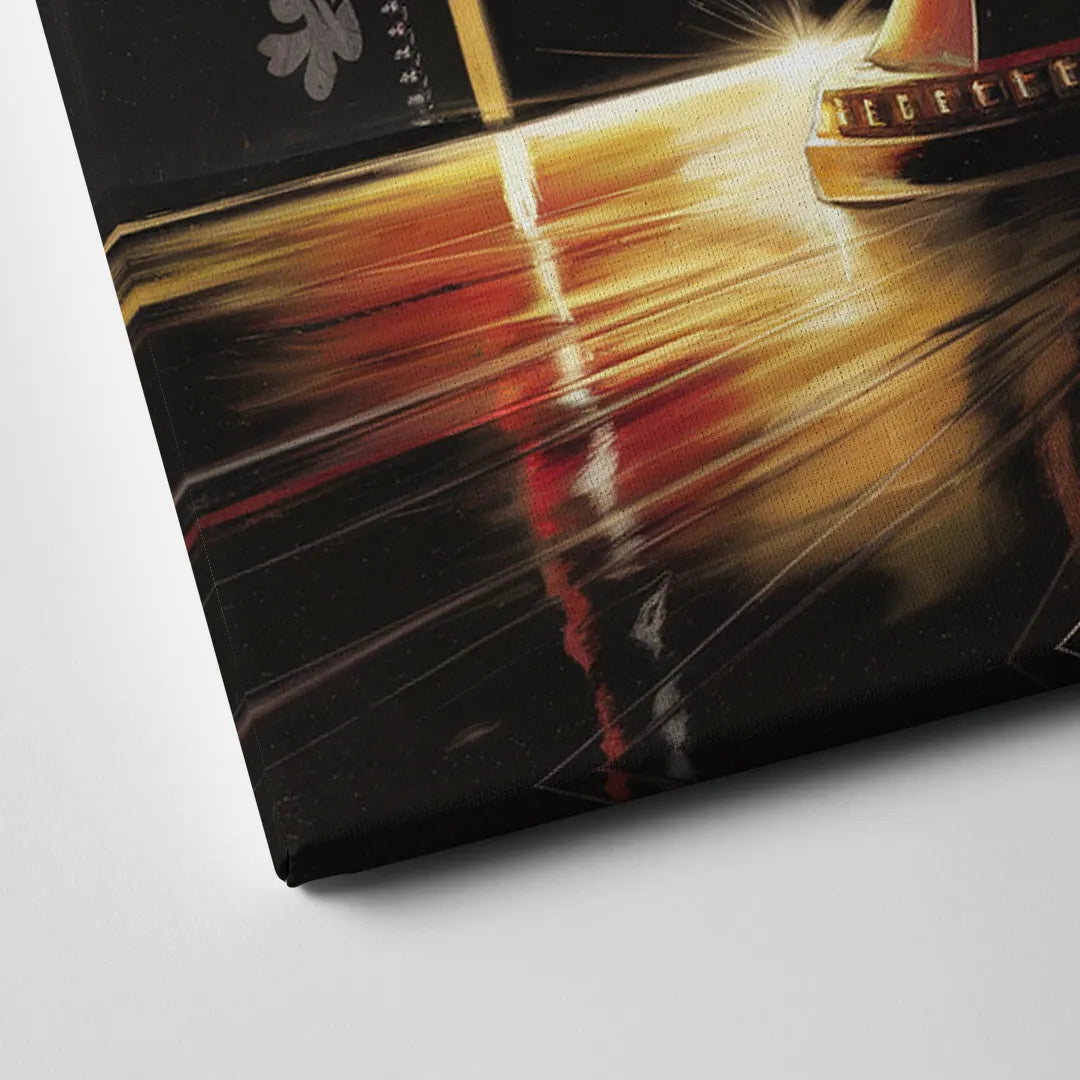 Omaha Cornhusker Spirit Canvas Close Up
