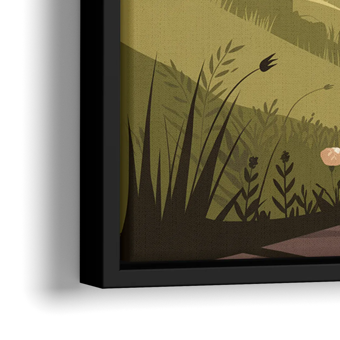 Omaha Nature Trails - Close-Up Black Frame Canvas