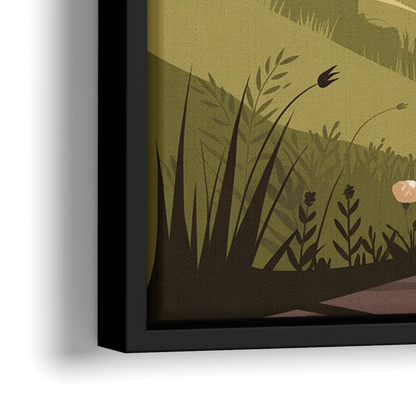 Omaha Nature Trails - Close-Up Black Frame Canvas