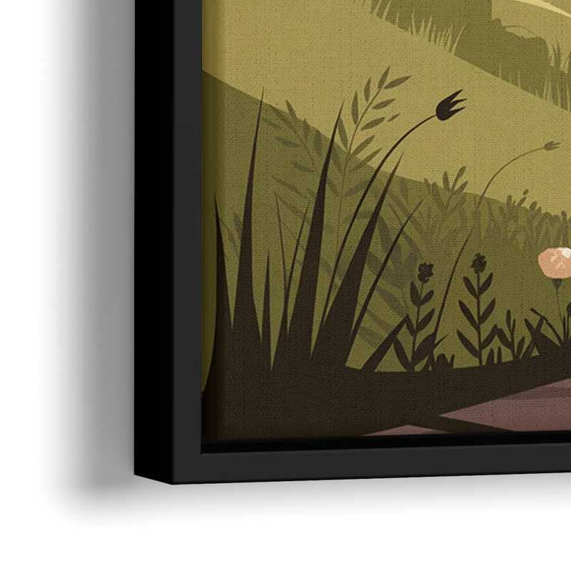 Omaha Nature Trails - Close-Up Black Frame Canvas