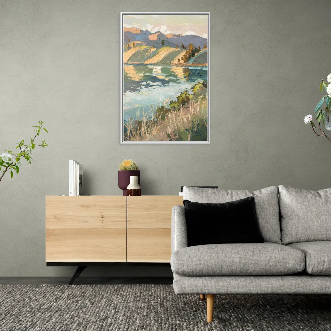 Henderson Serene Landscapes - Living Room White Frame Canvas