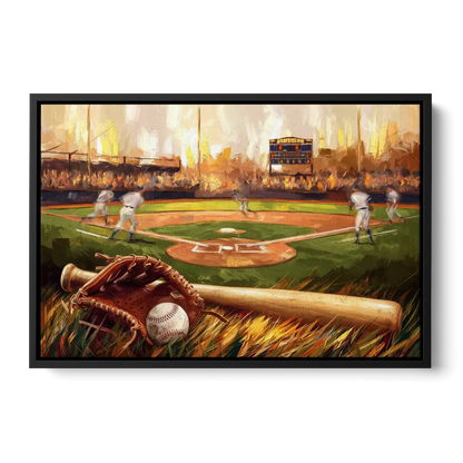 Greensboro Baseball Heritage - Black Frame Canvas
