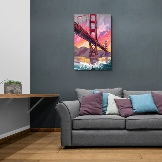 San Francisco Golden Gate Bridge - Canvas Wall Art Living Room
