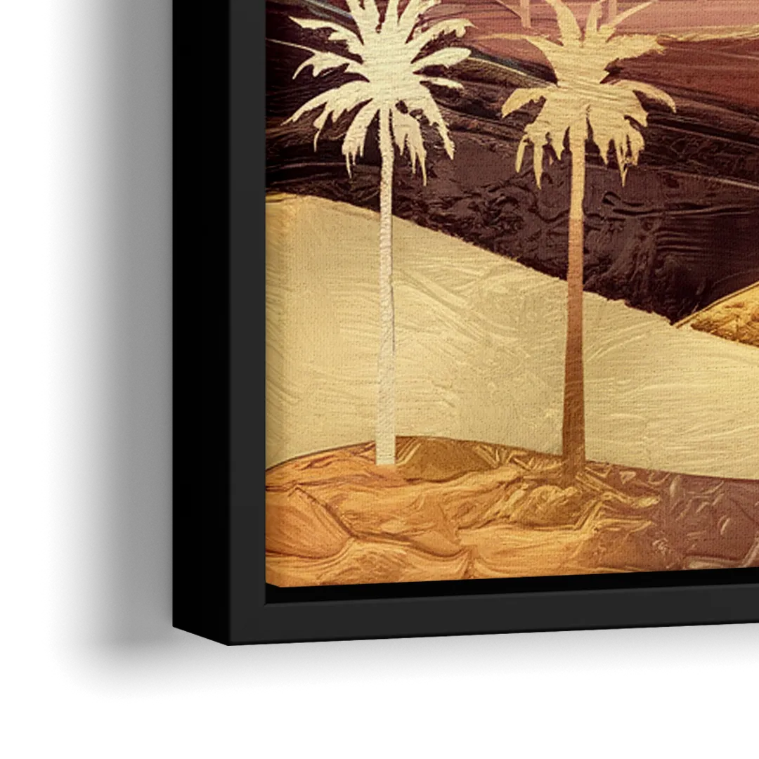 Anaheim Historic Landmarks - Close-Up Black Frame Canvas