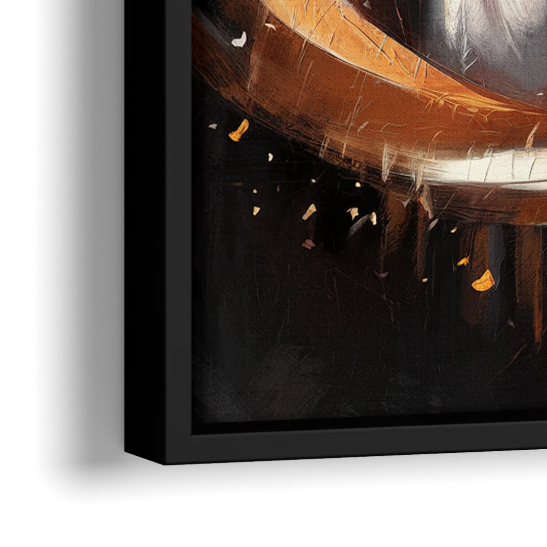 Cincinnati Bengals Fans in Action - Close-Up Black Frame Canvas