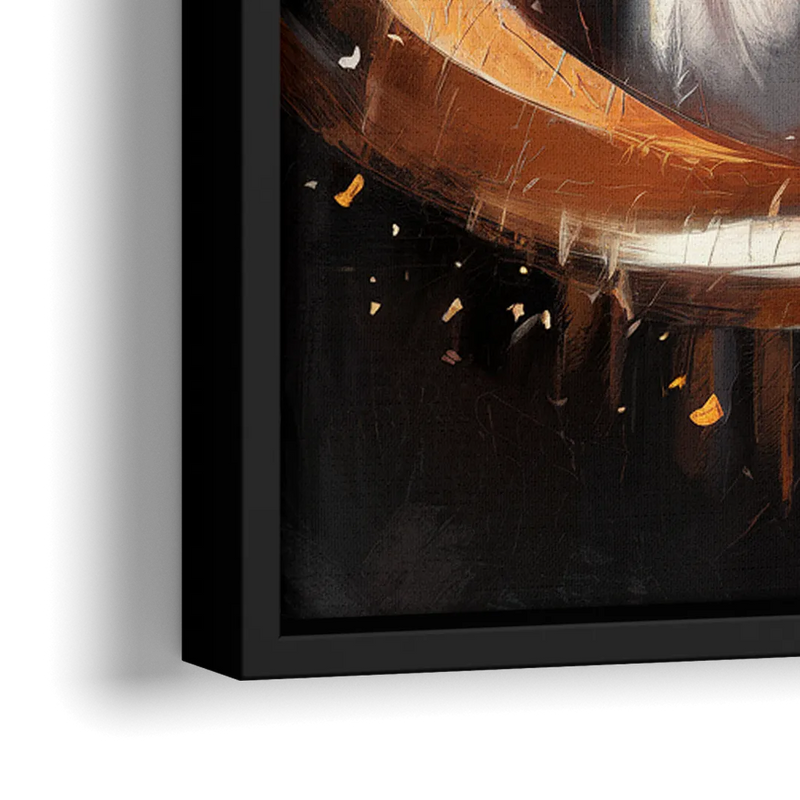 Cincinnati Bengals Fans in Action - Close-Up Black Frame Canvas