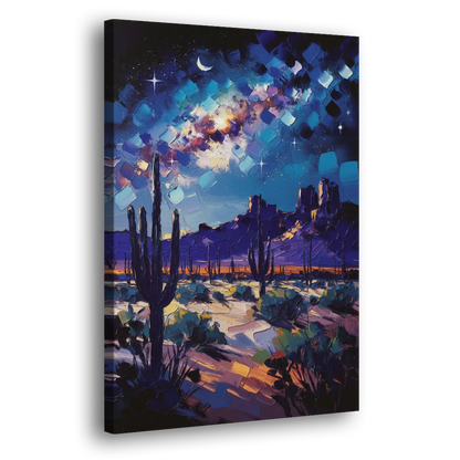 Chandler Desert Night Sky - Canvas Print Art Sides