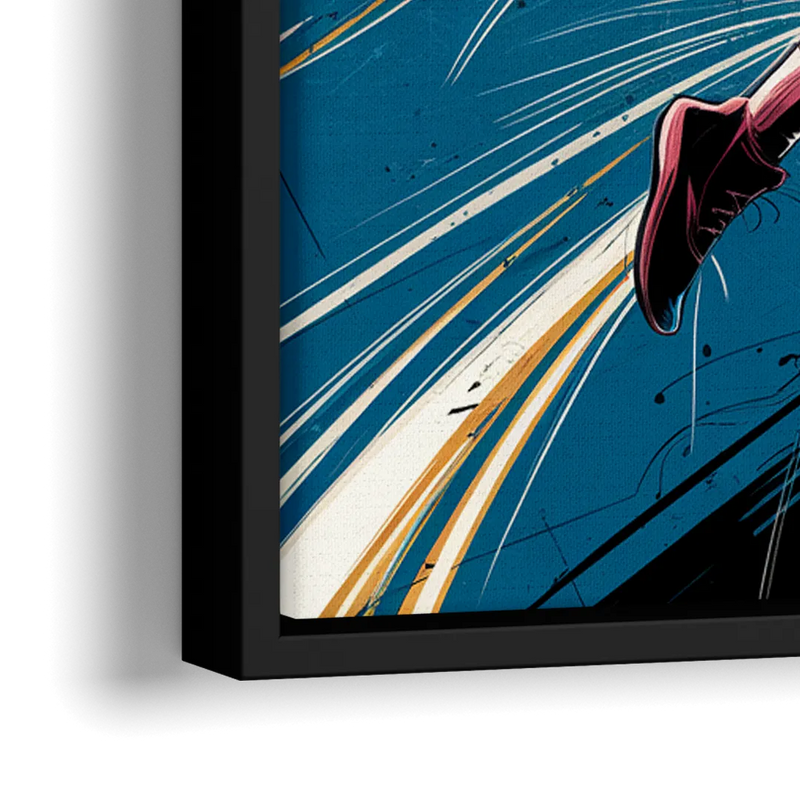 Irving Basketball Dreams - Close-Up Black Frame Canvas