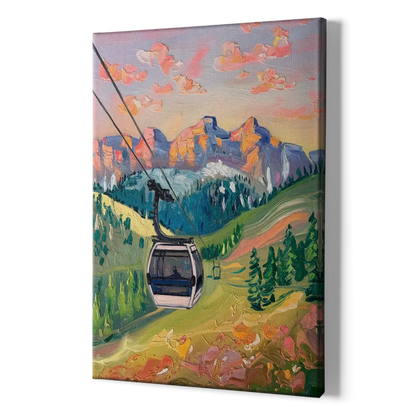 Telluride Scenic Gondola Ride - Canvas Print Art Sides