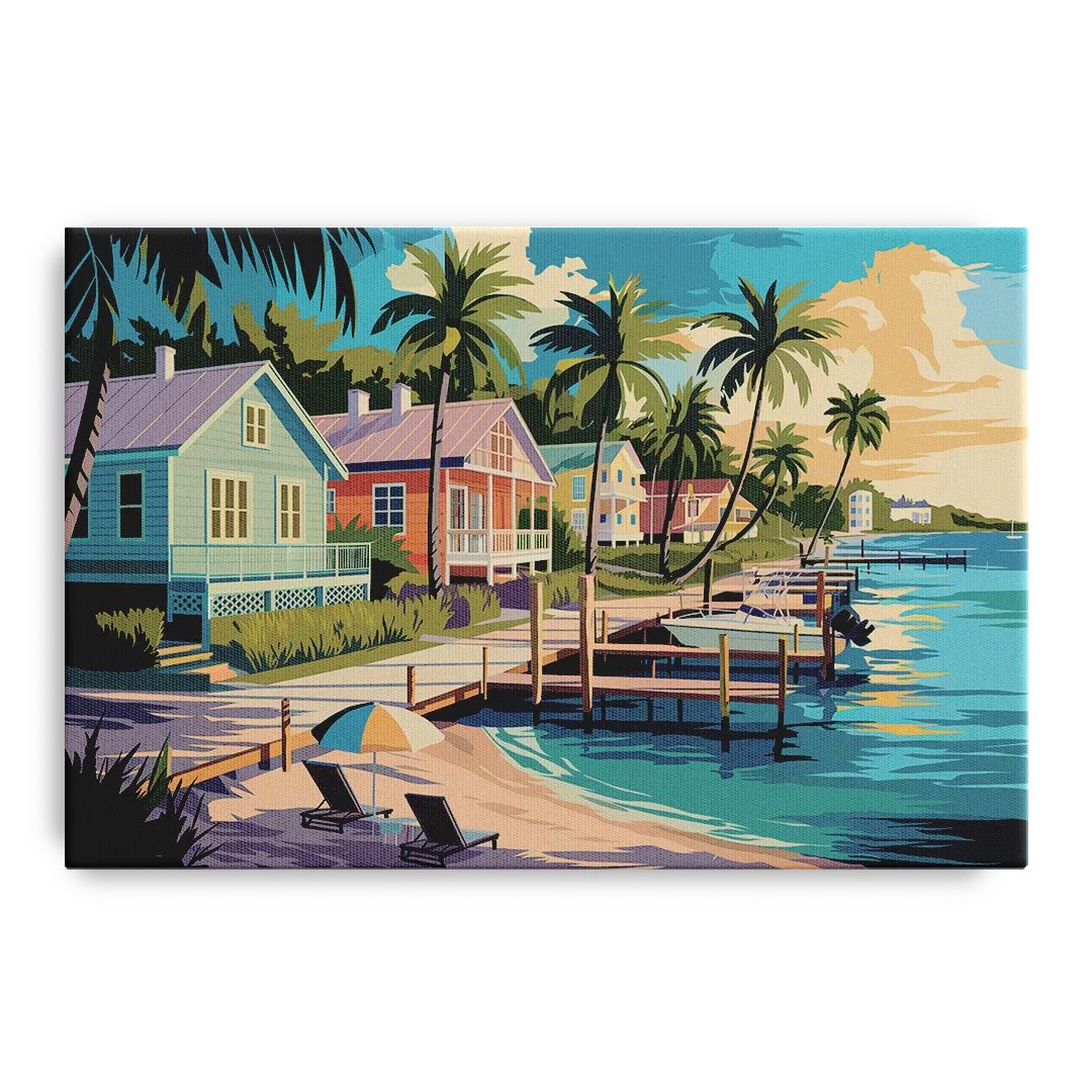 Key West Florida Coastline - Canvas Wall Art